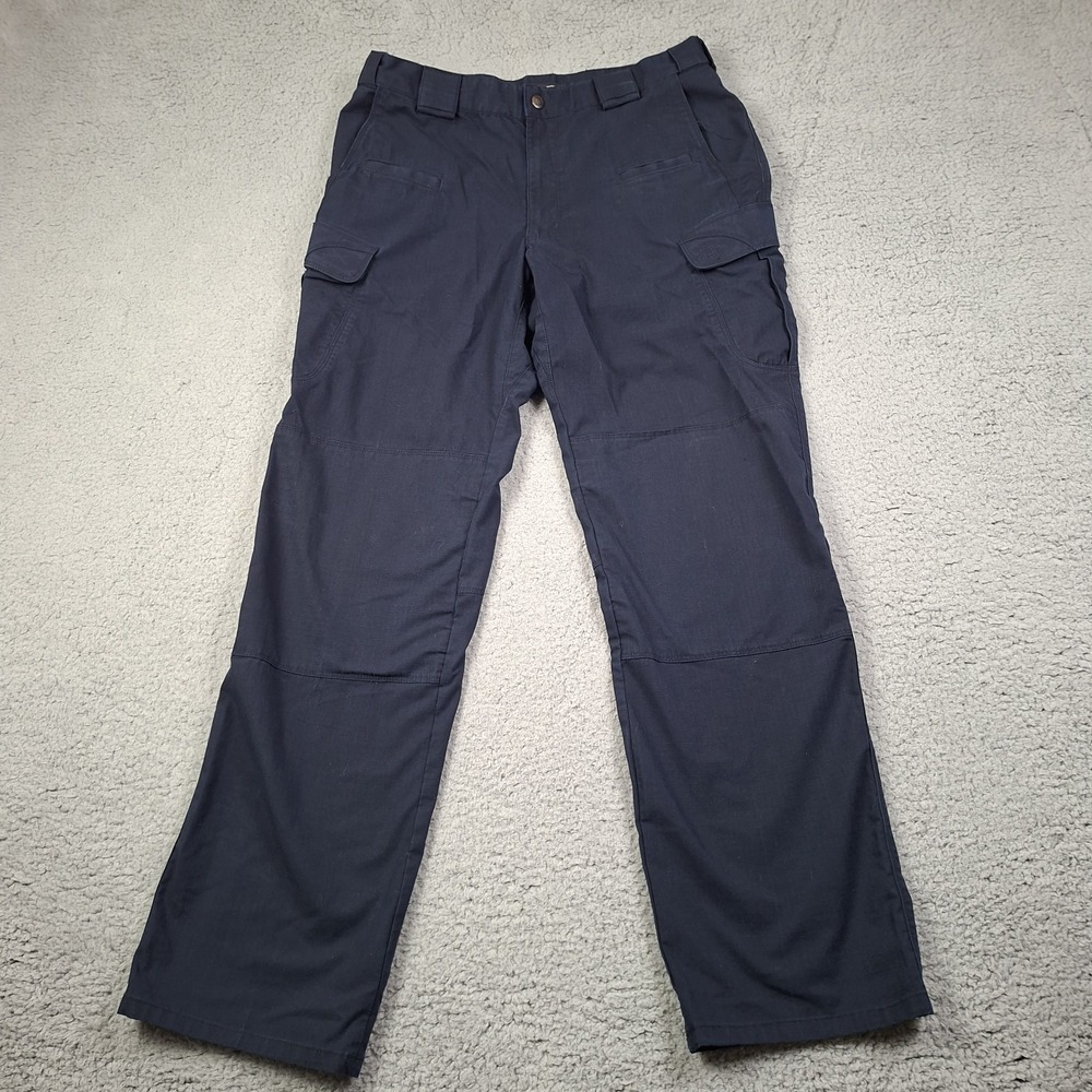 5.11 Navy Blue Tactical Cargo Rip Stop 34×33 Work Outdoors, Hiking Utility Pants